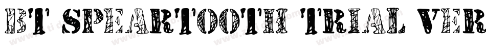 BT Speartooth TRIAL VERSION字体转换